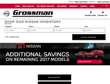 Tablet Screenshot of grossmannissan.com